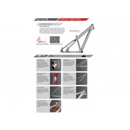 Bicicleta copii 9-12 ani, 24 inch, Spyke Black Sand Pearl Apple Green JewWhite, Silverback S74SB201566B