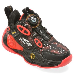 Pantofi sport SELECTION KIDS negri, W865, din piele ecologica