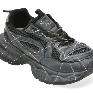 Pantofi sport FLAVIA PASSINI negri, 2177, din piele ecologica