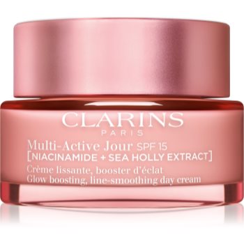 Clarins Multi-Active Day Cream SPF 15 cremă pentru netezirea și strălucirea pielii SPF 15