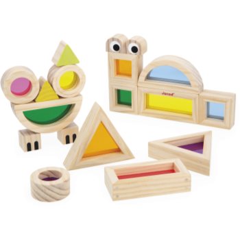 Janod Sensory Game Translucent Blocks jucărie cu activități