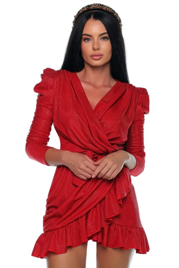 380482397_719208500021305_8350691412534883298_n.jpg Rochie din lurex cu volane