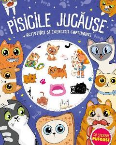 Pisicile jucause. Cu stickere pufoase