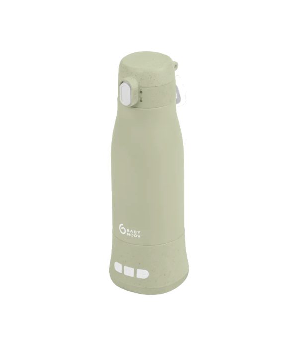 Incalzitor de biberoane portabil si reincarcabil Babymoov, Moov & Feed, Sage Green