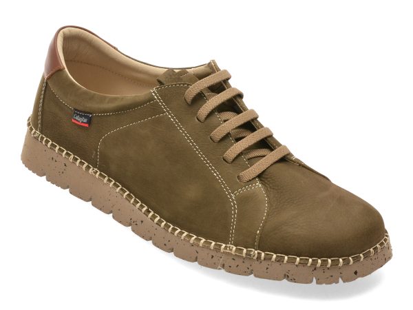 Pantofi CALLAGHAN kaki, 65200, din piele naturala