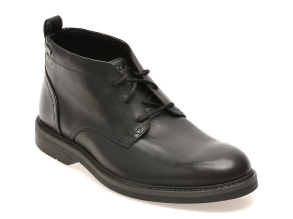 3b330d15d7567927fa495145ad3f139f0a4eb8e89e1129b83ae3aa70ba9fe6e6.jpeg Ghete elegante CLARKS negre, ALDWIN MID GTX, din piele naturala