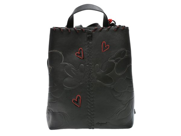 3c1f8067266c22a8632f933517c3d72175e512fcfc427e7d899a6ff7a33a2279.jpeg Rucsac DESIGUAL negru, SAKP43, din piele ecologica