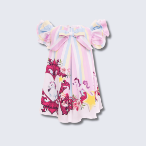 4.png Rochita Roz Fetite Cu Unicorni - 1-2 ani