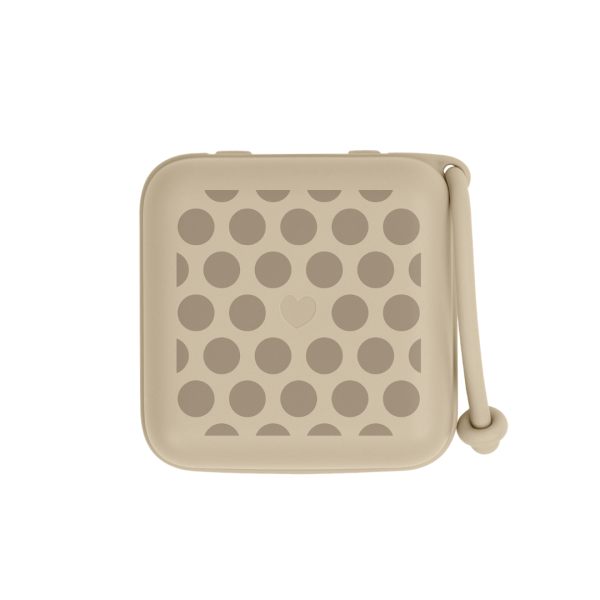 420037245_2_.png Cutie multifunctionala pentru depozitare suzete, BIBS Studio Collection Polka Dots Mega Vanilla Dark Oak