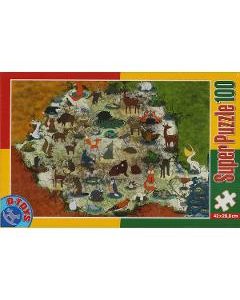 Super Puzzle 100: Animale din Romania