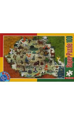 Super Puzzle 100: Animale din Romania