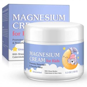 Crema cu Magneziu pentru Copii cu Unt de Shea, Aloe Vera si Galbenele, Calm, Relaxare si Somn Linistit, NOVA KISS  , 150 g