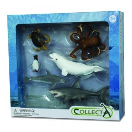 Set 6 figurine viata acvatica Collecta