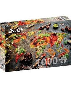 Puzzle 1000: World Map in Spices