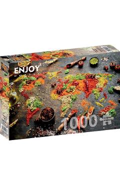 Puzzle 1000: World Map in Spices