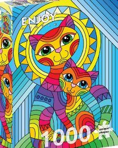 Puzzle 1000: Inseparable Cat and Kitten