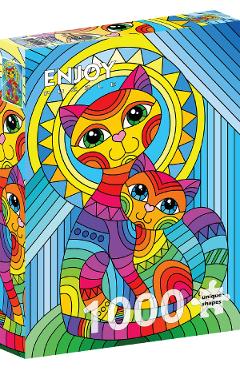 Puzzle 1000: Inseparable Cat and Kitten