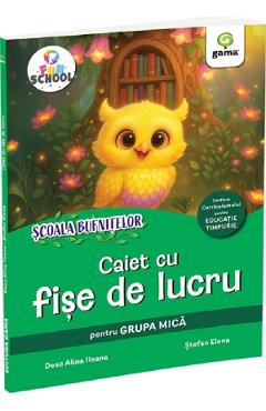 44477118-1-small-1.jpg Scoala Bufnitelor. Caiet cu fise de lucru pentru grupa mica - Deac Alina Ileana, Stefan Elena