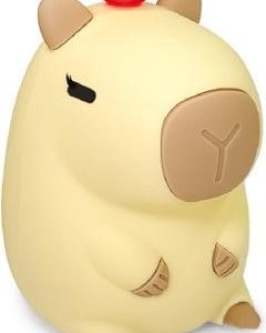 Lampa de noapte. Capybara cu buton rosu