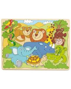 Puzzle din lemn: Animale din Africa