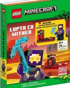 Lego Minecraft: Lupta cu Wither. 29 piese + Carte de activitati si benzi desenate