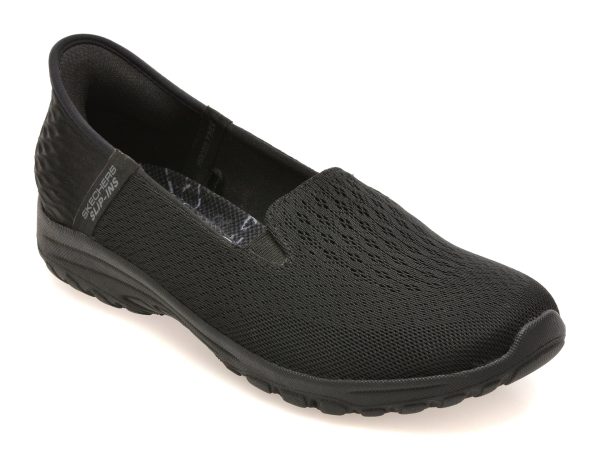 Pantofi sport SKECHERS negri, REGGAE FEST 2.0, din material textil
