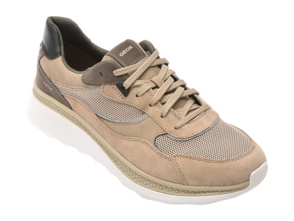 Pantofi sport GEOX bej, U65HUA, din material textil