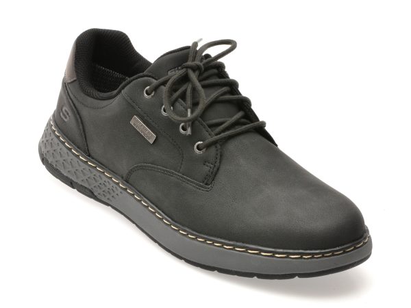 4fa9228cd502acac0e3ed3d983d5a85c84f33509ad94bcb416cba083777a7f98.jpeg Pantofi sport SKECHERS negri, GARLAN, din piele ecologica