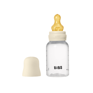 BIBS - Set complet biberon anticolici PP fara BPA, 150 ml, Latex, Ivory