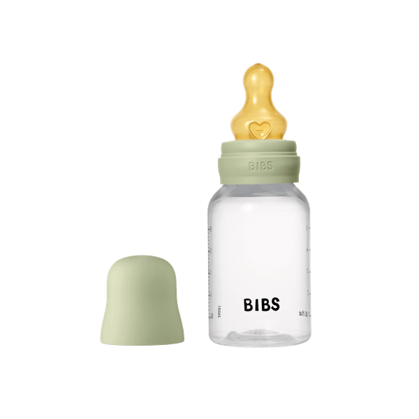 BIBS - Set complet biberon anticolici PP fara BPA, 150 ml, Latex, Sage