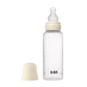 BIBS - Set complet biberon anticolici PP fara BPA, 270 ml, Silicon, Ivory