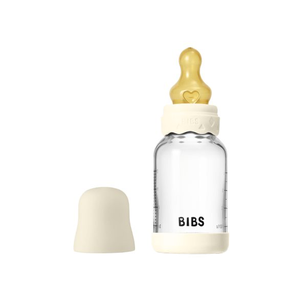 50192216_5713795265749_bibs_glassbohemebabybottle_rnd_ltx_120ml_f1_ivory_1_2000x2000highres_1_.jpg Set complet biberon BIBS Boheme din sticla anticolici cu tetina din latex, flux lent, 120 ml, Ivory