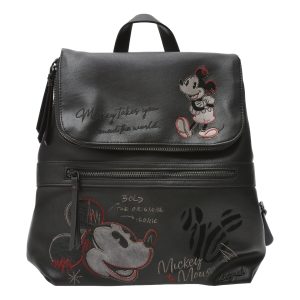 Rucsac DESIGUAL negru, WAKP07, din piele ecologica