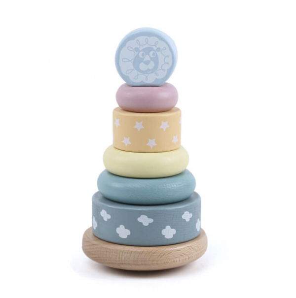 546837.png Turn Montessori pastel, 6 piese, din lemn