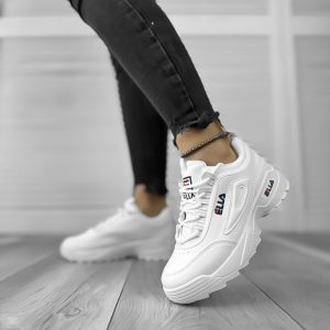Adidasi dama casual albi M008 T6-1