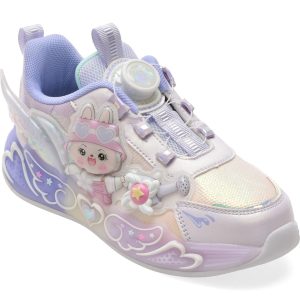 588b76582bfa5b7b09c8d72e908314f2c0fa7dbd0d372d1f094ef5441dc21894.jpeg Pantofi sport SELECTION KIDS mov, W886, din material textil