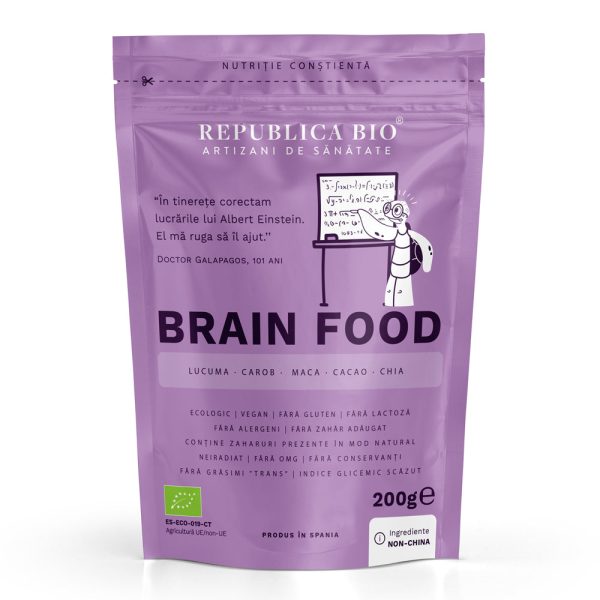 Brain Food, pulbere functionala ecologica, FARA GLUTEN, Republica BIO, 200 g - Default