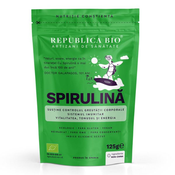 Spirulina, pulbere ecologica pura Republica BIO, 125 g - Default
