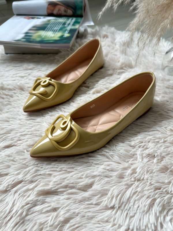 Pantofi dama galbeni 603 N6-2