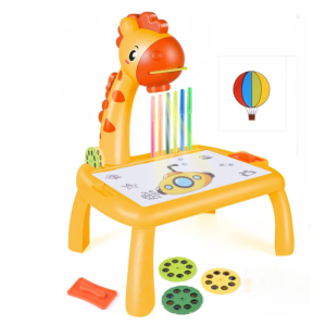 Masuta de colorat cu proiectie si muzica ,   Girafa, galben