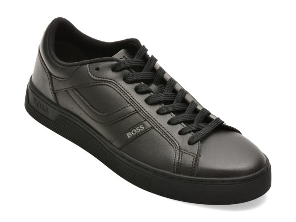 Pantofi sport BOSS negri, 2636, din piele ecologica