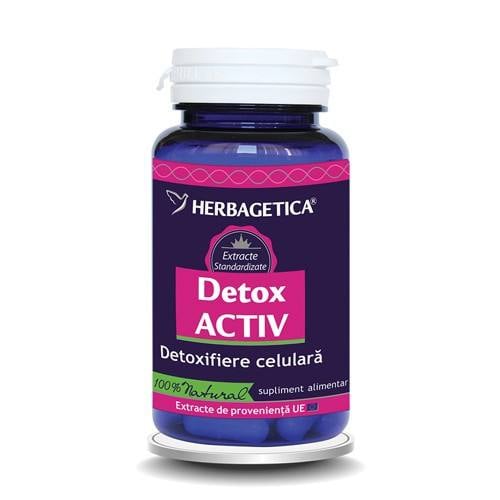 Detox activ, 60 capsule, Herbagetica