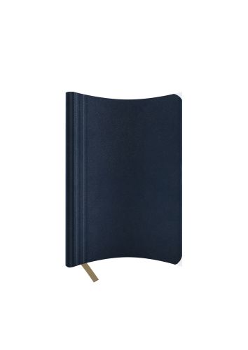 Agenda nedatata A5 Castelli, coperta flexibila Nebraska bleumarin, dictando ivory