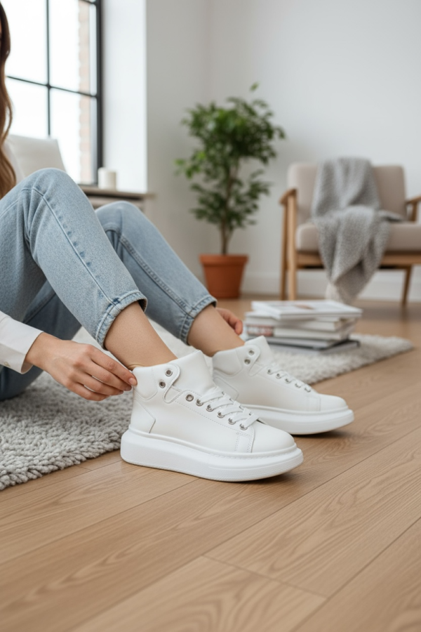 Adidasi dama albi casual   inalti   6616 N9-3