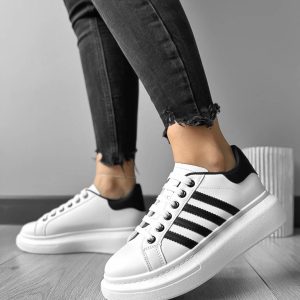Adidasi dama casual albi 6622 N17-1
