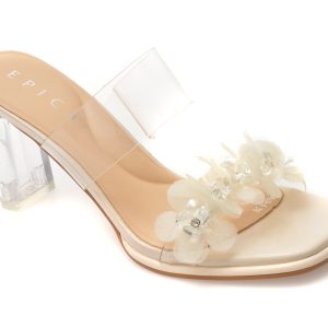 6a48d472c347fb4ef56de3527f550dc0826e488353dd89f697f174d740c19a98.jpeg Papuci eleganti EPICA bej, 5169, din pvc