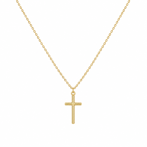 Colier Cruce Gold cu Aur