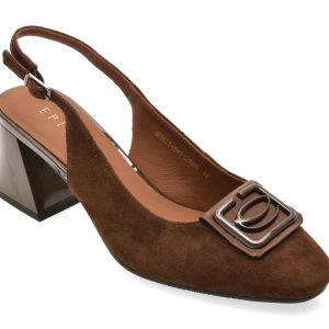 6c9a396c501e99476db11527756d10ea8f6de0404c27da500b4c2b9970e04d20.jpeg Pantofi eleganti EPICA maro, 5671094, din piele intoarsa