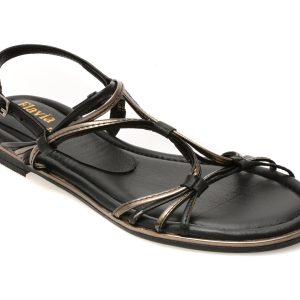 Sandale FLAVIA PASSINI negre, 28263, din piele naturala