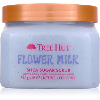 Tree Hut Shea Sugar Scrub Flower Milk exfoliant de corp cu zahăr